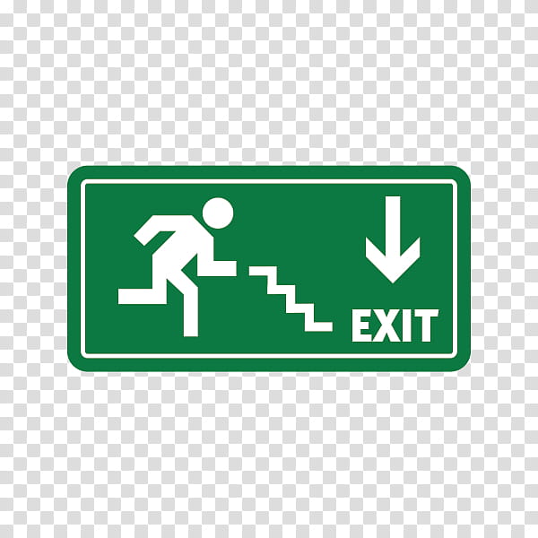 EXIT (Red Text on White) Sign | Carlton Industries