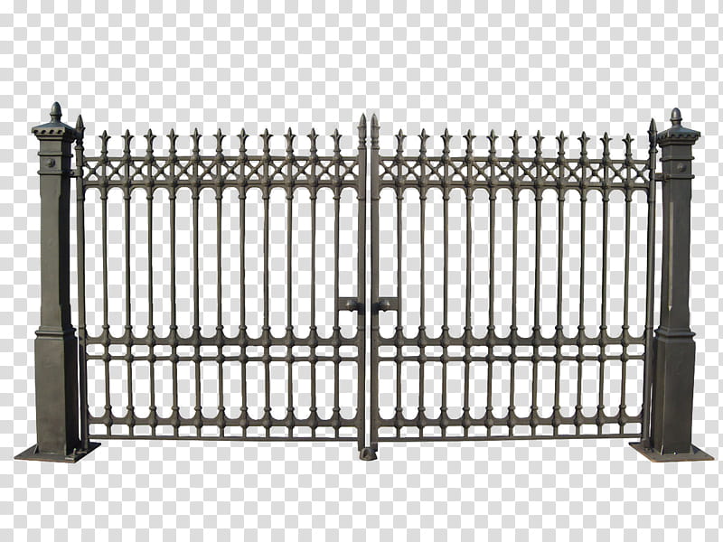 gates, closed gray metal gate transparent background PNG clipart