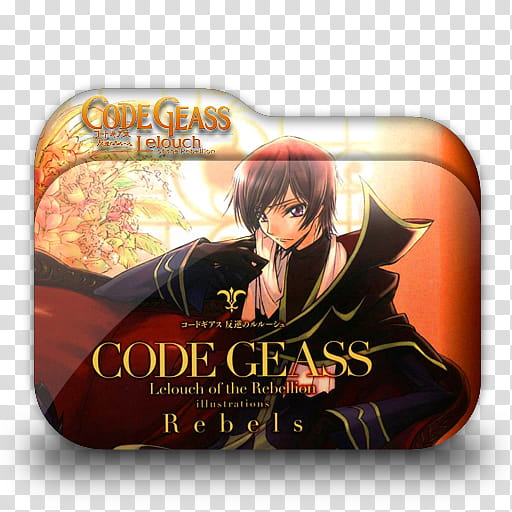 Code Geass R R and R Anime Folder Icons, Code Geass v , Code Geass Lelouch of the Rebellion poster transparent background PNG clipart