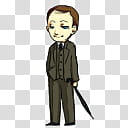 BBC Sherlock Mycroft, man in black suit illustration transparent background PNG clipart