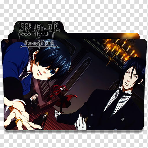 Anime Icon , Kuroshitsuji v, Black Butler transparent background PNG clipart