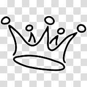 black crown symbol transparent background PNG clipart