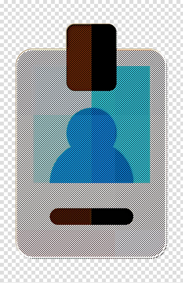 card icon id icon identity icon, Profile Icon, Blue, Turquoise, Rectangle, Technology, Logo, Square transparent background PNG clipart