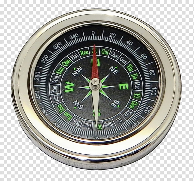 Map Compass, Watercolor, Paint, Wet Ink, North Pole, Magnetic Compass, Geography, transparent background PNG clipart