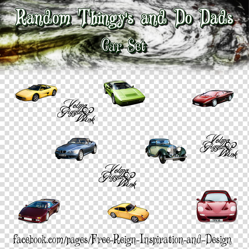 Thingy and Do Dads Cars Set transparent background PNG clipart