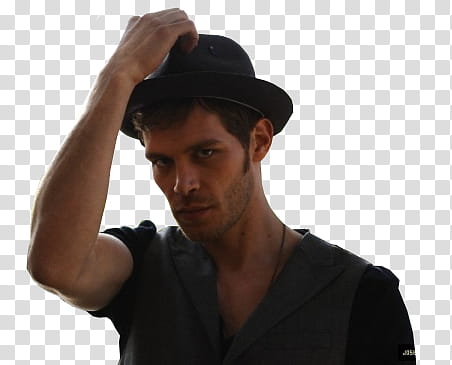 The Vampire Diaries, man standing while holding his hat transparent background PNG clipart