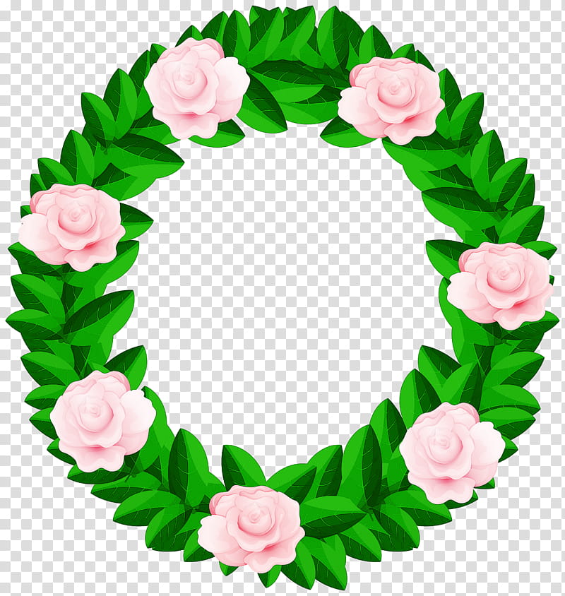 Christmas decoration, Green, Leaf, Wreath, Lei, Flower, Plant, Rose transparent background PNG clipart