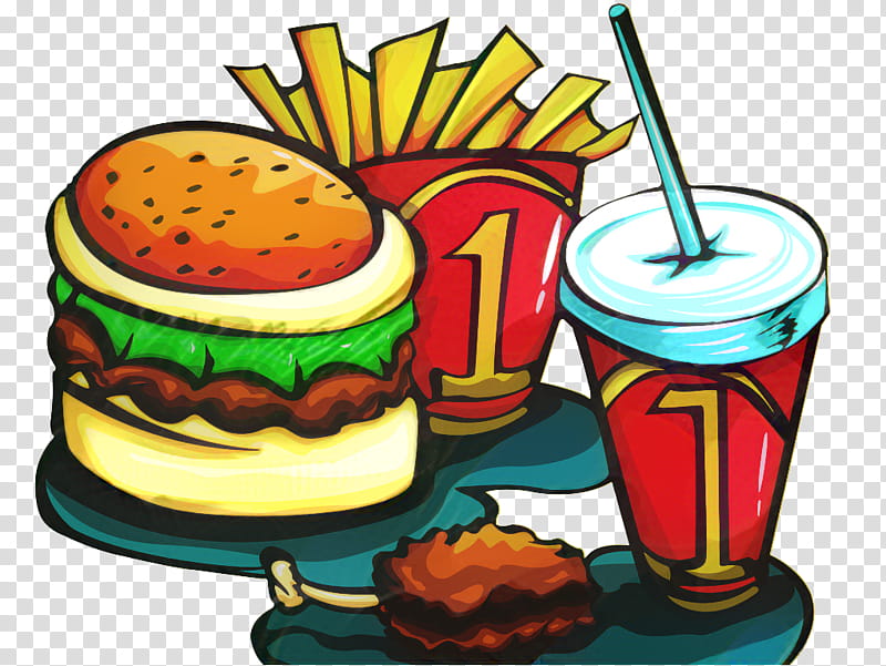 Junk Food, Hamburger, French Fries, Fried Chicken, Cola, Chicken Sandwich, Fast Food, Frying transparent background PNG clipart