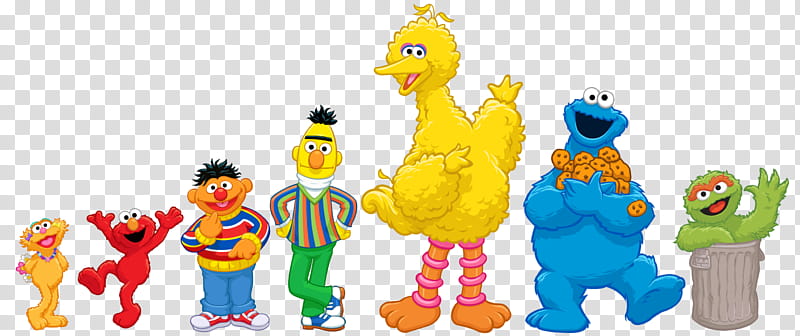 Sesame Street Characters, illustration of Sesame Street characters transparent background PNG clipart