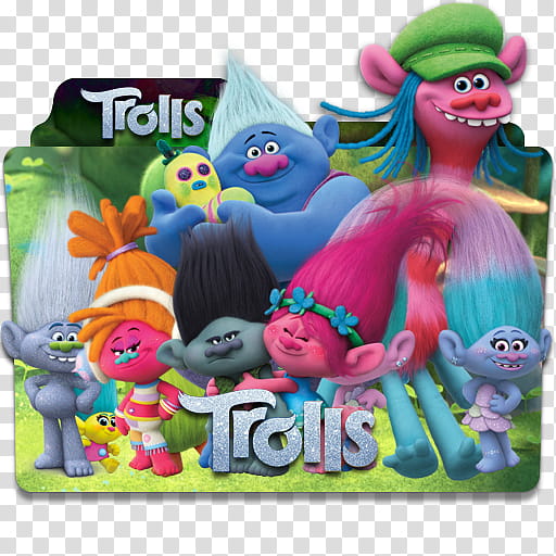 Trolls  Folder Icon Mega , Trolls v, Trolls folder icon transparent background PNG clipart