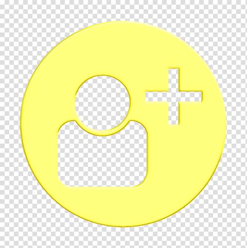 ad user icon add icon new icon, Plus Icon, Yellow, Emoticon, Circle, Symbol, Smile, Logo transparent background PNG clipart