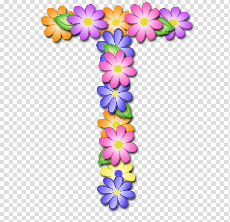 Letras , assorted-color flowers art transparent background PNG clipart