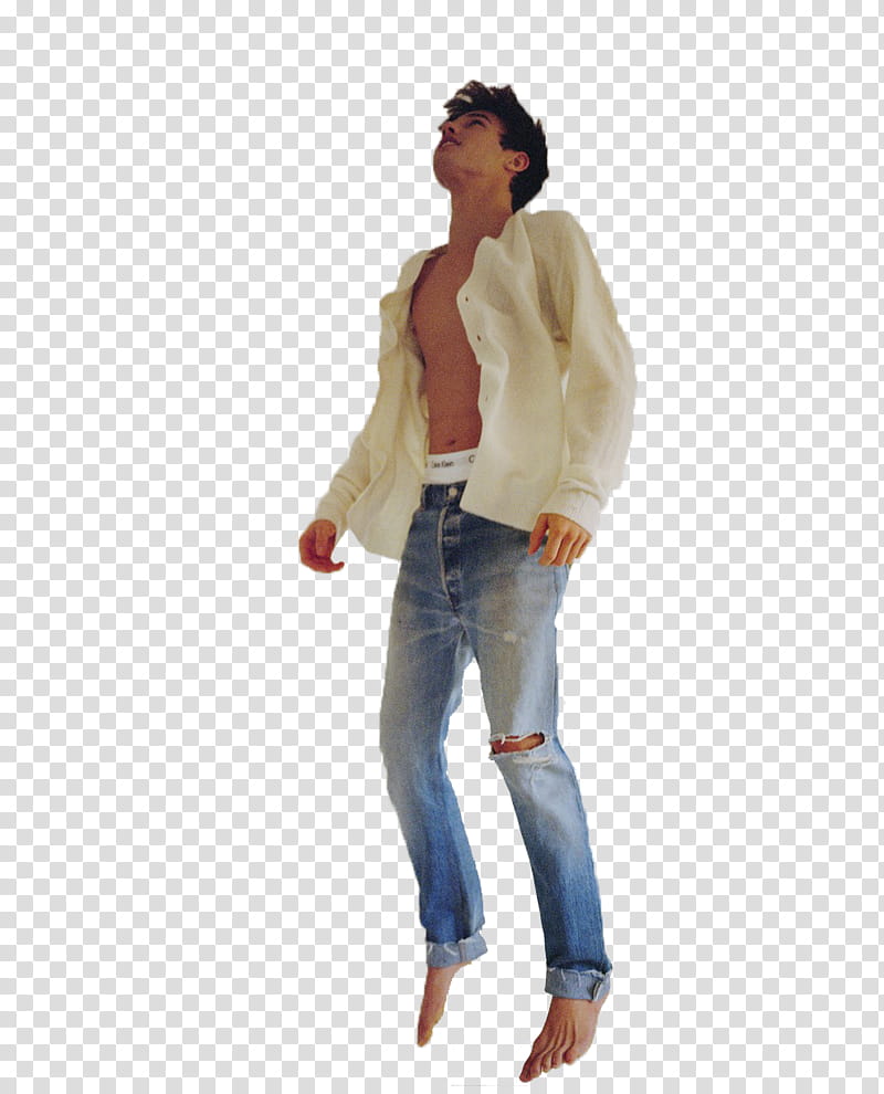 Cameron Dallas , man jumping transparent background PNG clipart