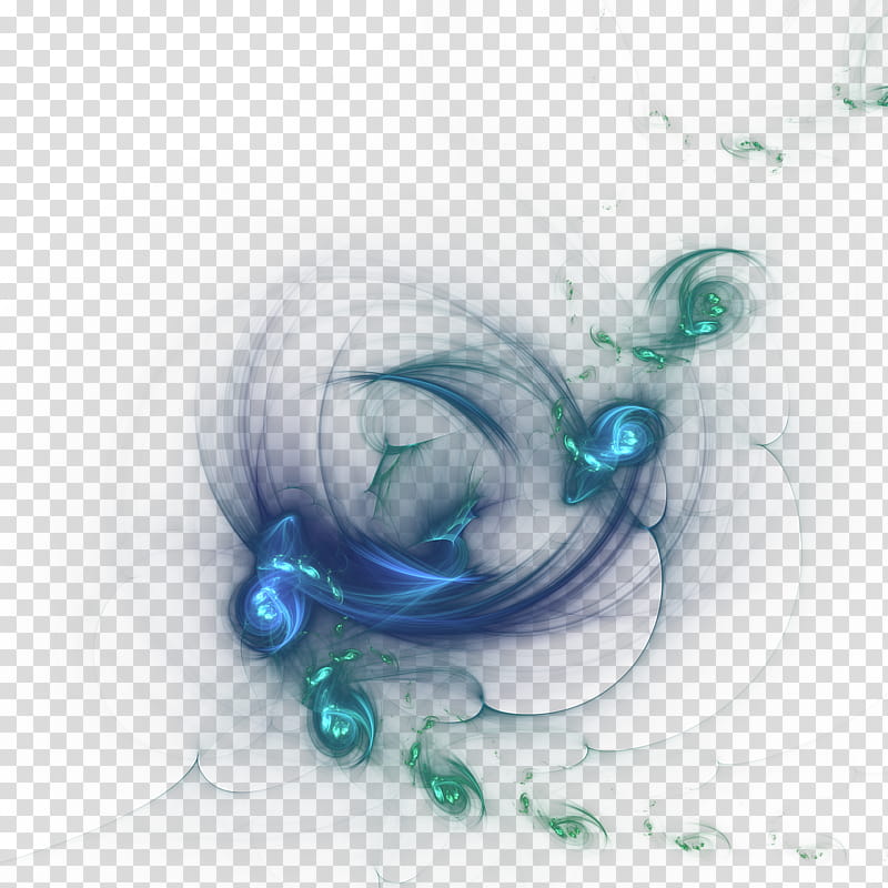 Fractal  , blue wave transparent background PNG clipart