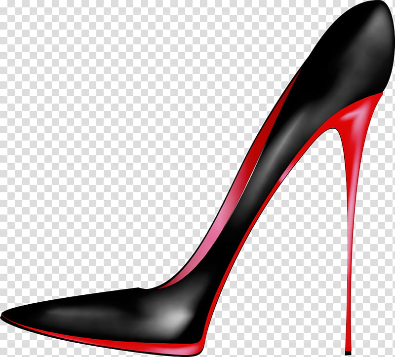 Red, Highheeled Shoe, High Heel , Red High Heels, Black, Footwear, Basic Pump, Court Shoe transparent background PNG clipart