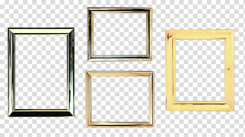 Vintage Retro Frame, Pop Art, Rectangle, Frames, Window, Brass, Mirror, Interior Design transparent background PNG clipart