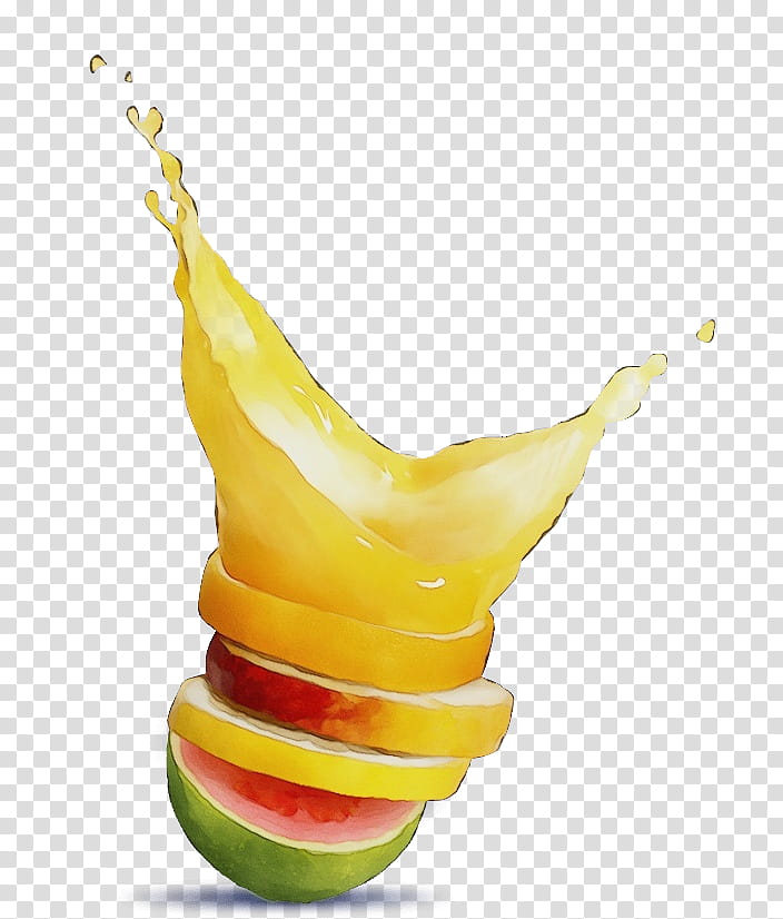 Watercolor Liquid, Paint, Wet Ink, Still Life , Food, Diet Food, Yellow, Fruit transparent background PNG clipart