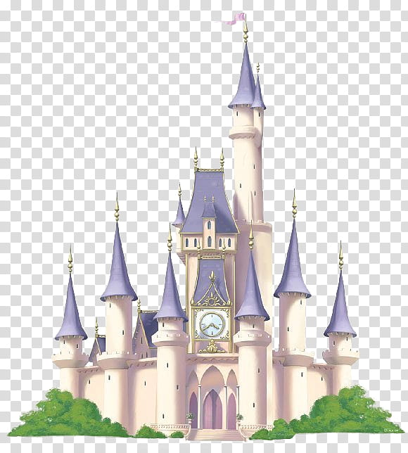 Princess, white and purple castle illustration transparent background PNG clipart