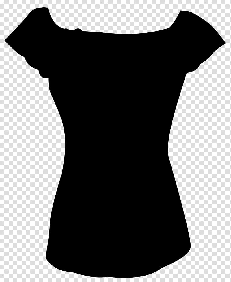Tshirt Black, Sleeve, Shoulder, Dress, Black White M, Silhouette, Black M, Clothing transparent background PNG clipart