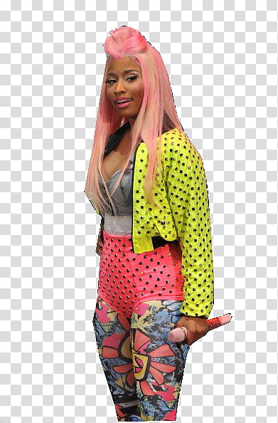 Nicki Minaj, Nikki Minaj smiling while holding microphone transparent background PNG clipart