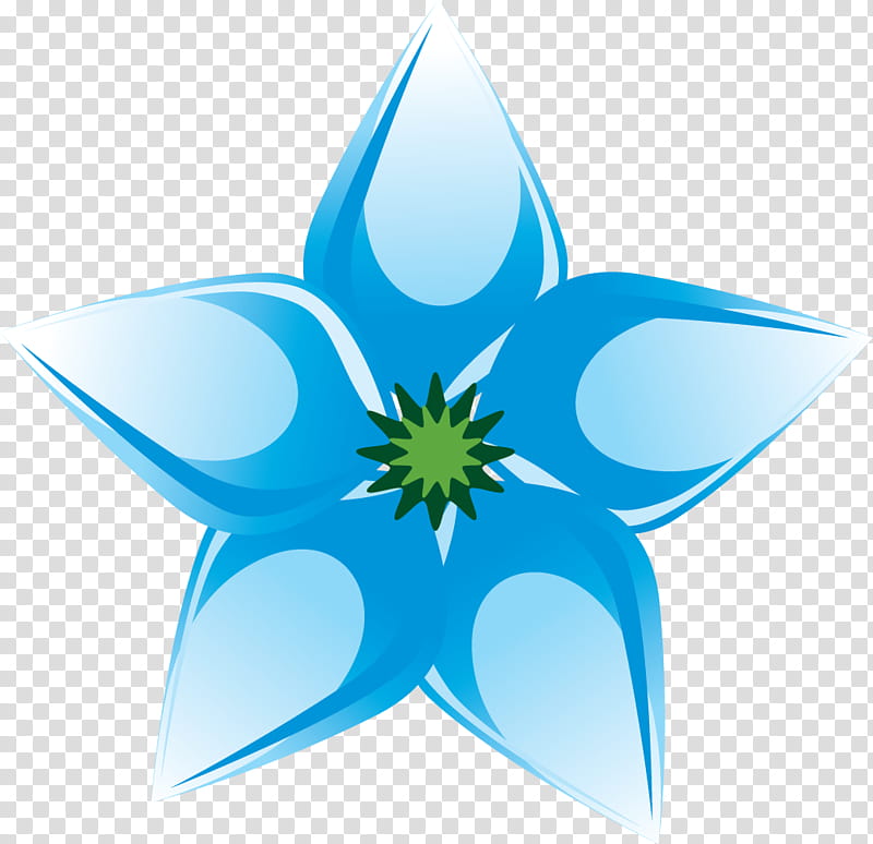 Green Leaf, Blue, Petal, Flower, Color, Aqua, Symmetry, Line transparent background PNG clipart