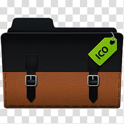 Briefcase Folders, black and brown folder illustration transparent background PNG clipart