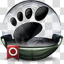 Sphere   , black and green footprint transparent background PNG clipart