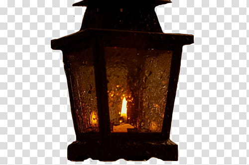 , lit candle in lamp transparent background PNG clipart