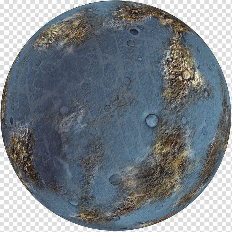 Blue planet, brown and gray planet transparent background PNG clipart