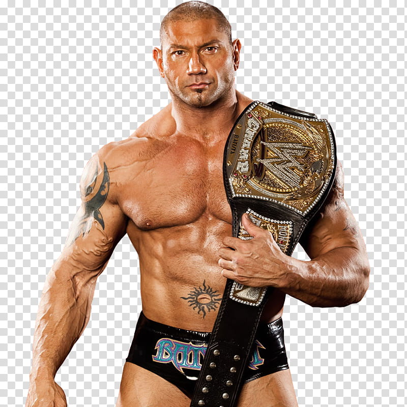 Batista Wwe Champion transparent background PNG clipart