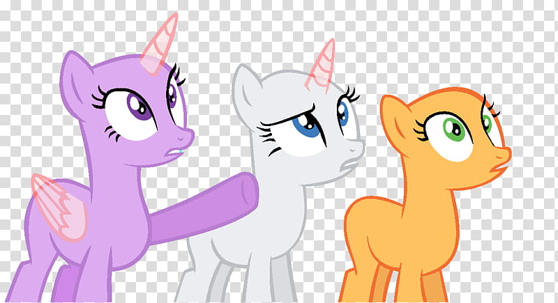 MLP Base What that, three My Little Pony characters look up transparent background PNG clipart