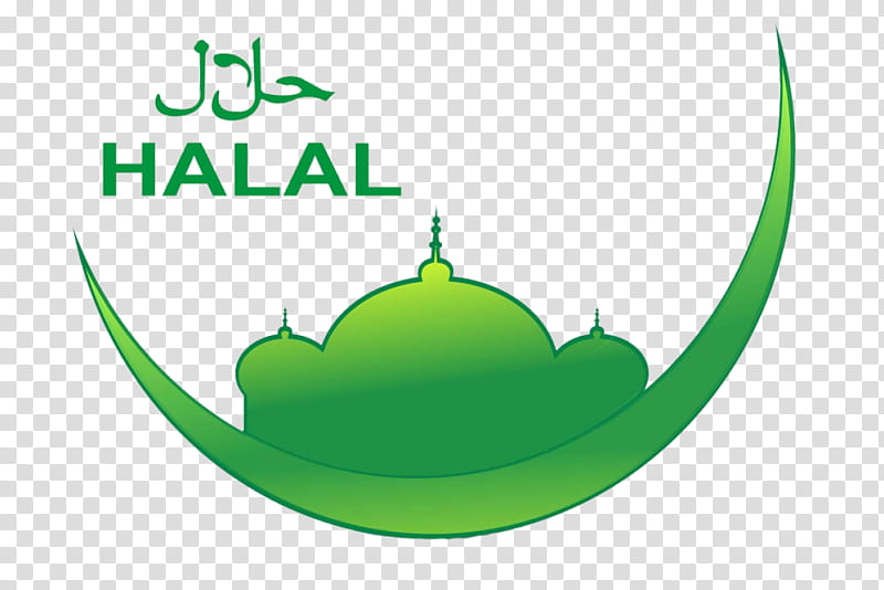 Green Leaf Logo, Halal, Islam, Cafe, Restaurant, Hotel, Bistro, Halal Tourism transparent background PNG clipart