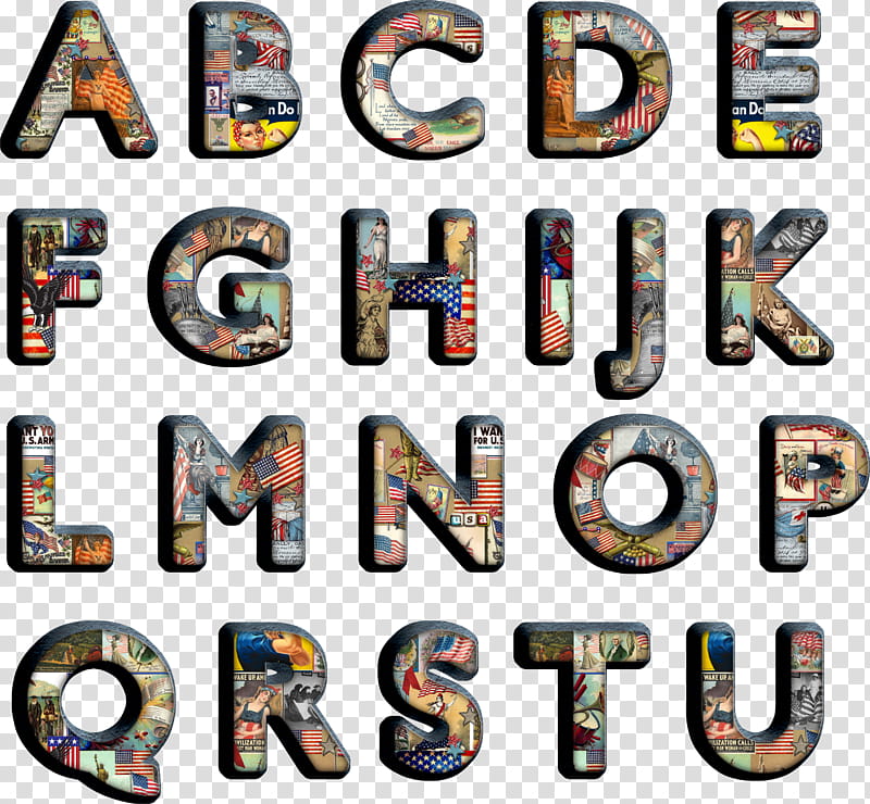 Alpha USA Ephemera D, alphabetical letters transparent background PNG clipart