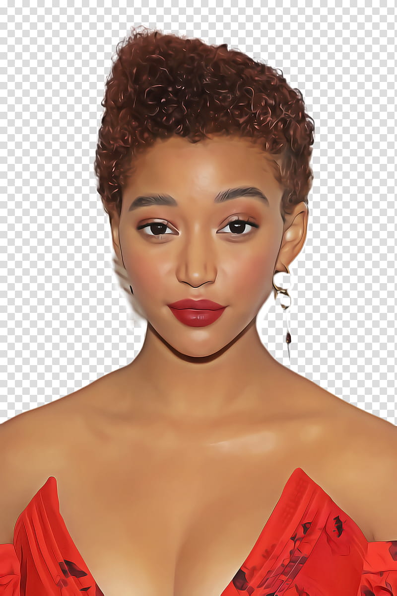 Amandla Stenberg Hairstyle Brown hair Afro, Human Hair Color, Beauty, Braid, Hair Coloring, Crochet Braids, Artificial Hair Integrations, Afrotextured Hair transparent background PNG clipart