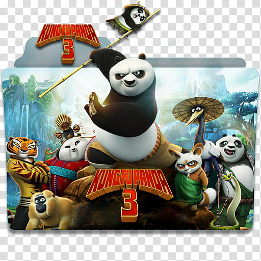 Kung Fu Panda Folder Icon Pack, Kung Fu Panda v transparent background