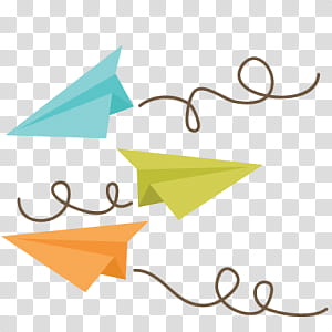 Pretty s, three paper airplanes transparent background PNG clipart