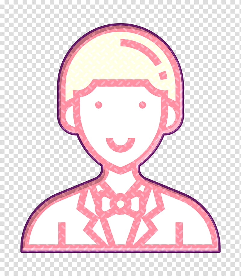 Careers Men icon Owner icon Entrepeneur icon, Head, Pink transparent background PNG clipart