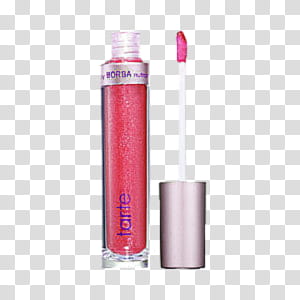 Beauty Files, pink Tarte lip gloss transparent background PNG clipart