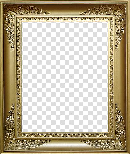 gold frame transparent background PNG clipart