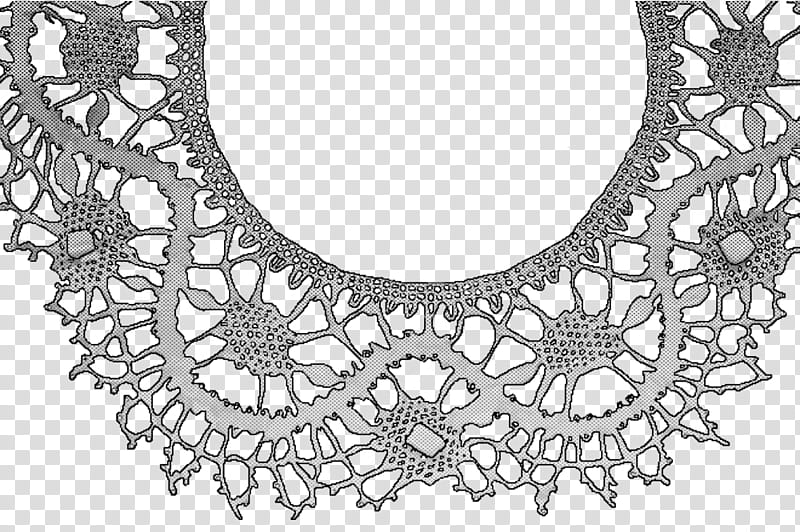 Lace Screentone , round gray border transparent background PNG clipart