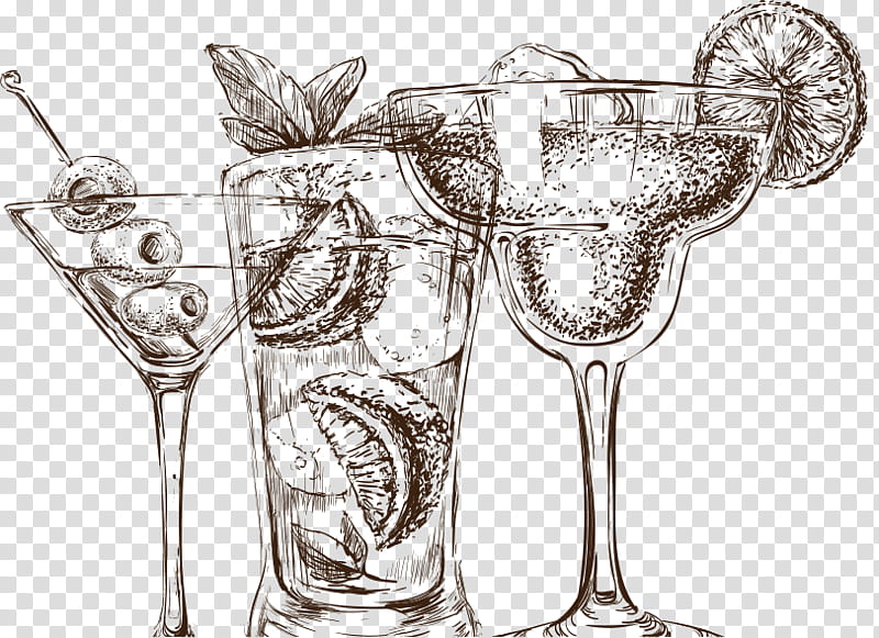 Cocktail, Champagne, Alcoholic Beverages, Bar, Drawing, Champagne Glass, Drink, Restaurant transparent background PNG clipart