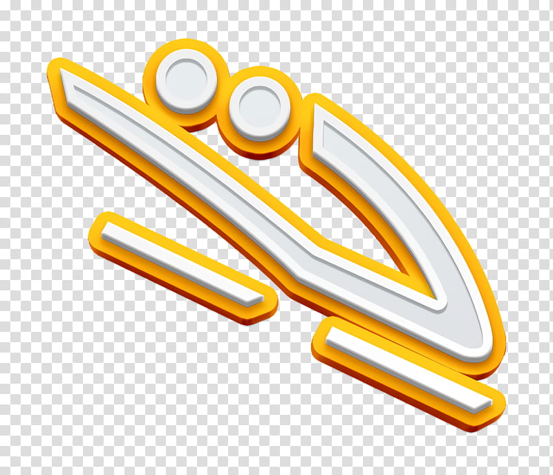 bobsleigh icon olympic icon, Yellow transparent background PNG clipart