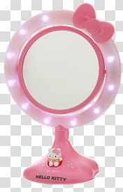 Hello Kitty Set , pink Hello Kitty vanity mirror transparent background PNG clipart