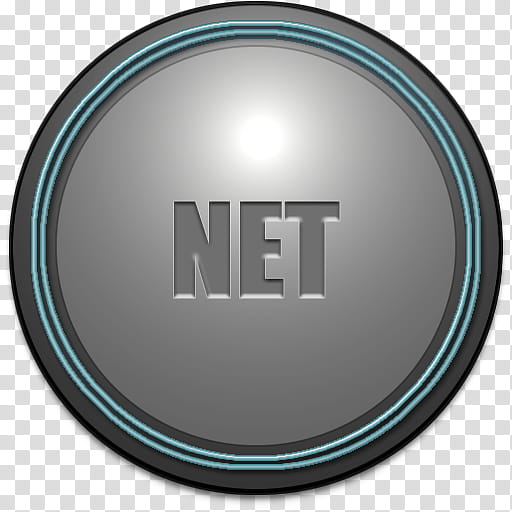 Round Plastic dock icons, NET, gray circle with 