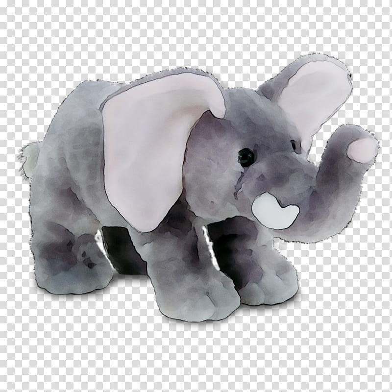 Elephant, Indian Elephant, African Elephant, Snout, Animal, Stuffed Toy, Animal Figure, Plush transparent background PNG clipart