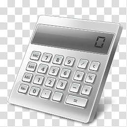 Black Vista Icon , Calculator, white and gray digital device transparent background PNG clipart