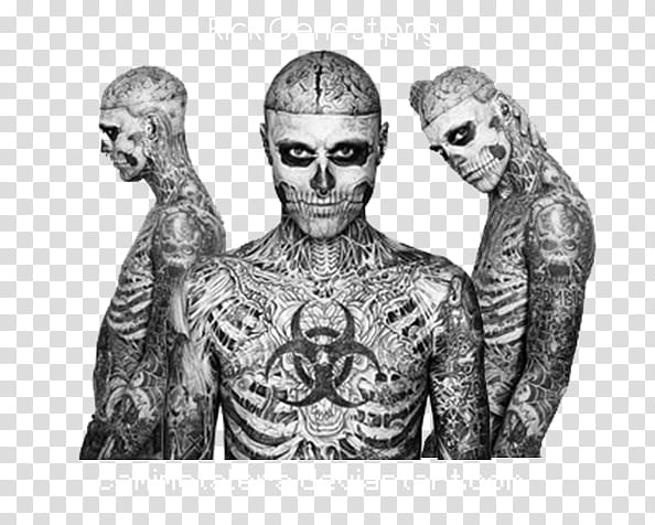 Rick Genest transparent background PNG clipart