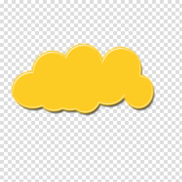 yellow cloud illustration transparent background PNG clipart