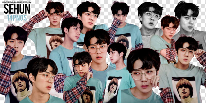 exo sehun lucky one sehun collage transparent background png clipart hiclipart exo sehun lucky one sehun collage