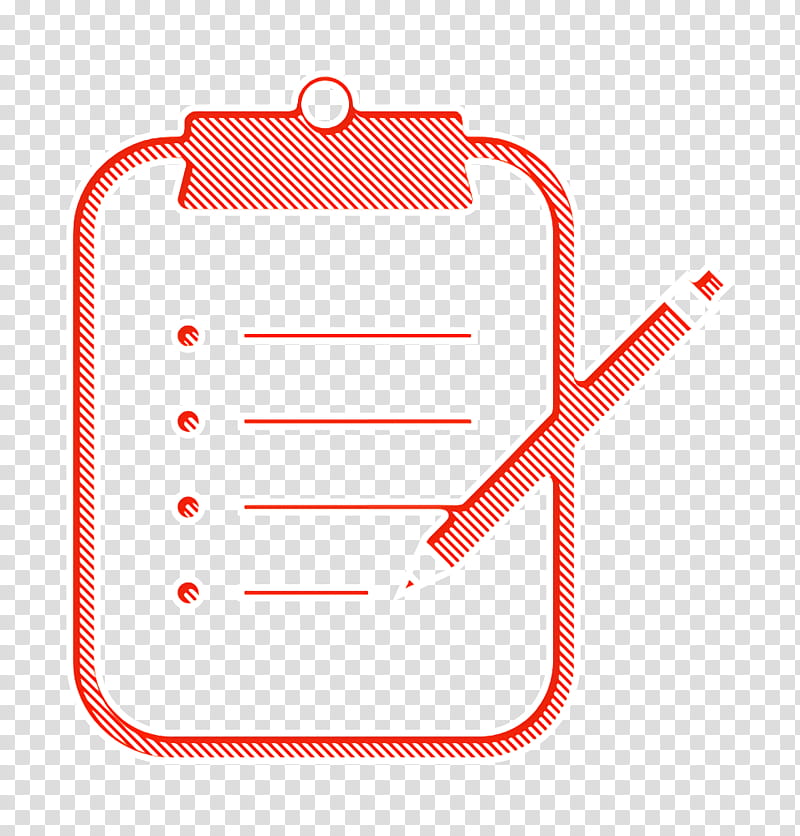 clipboard icon notes icon pen icon, Pencil Icon, Line transparent background PNG clipart